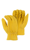 Majestic Gloves 1662 Fleece Winter Lined Elkskin Leather Driver Gloves (Dozen)