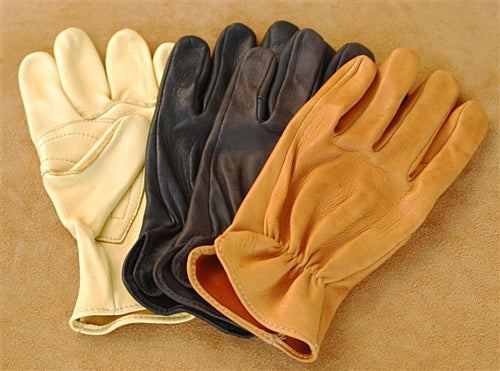 Deerskin Leather Roper Gloves by Geier 7.5