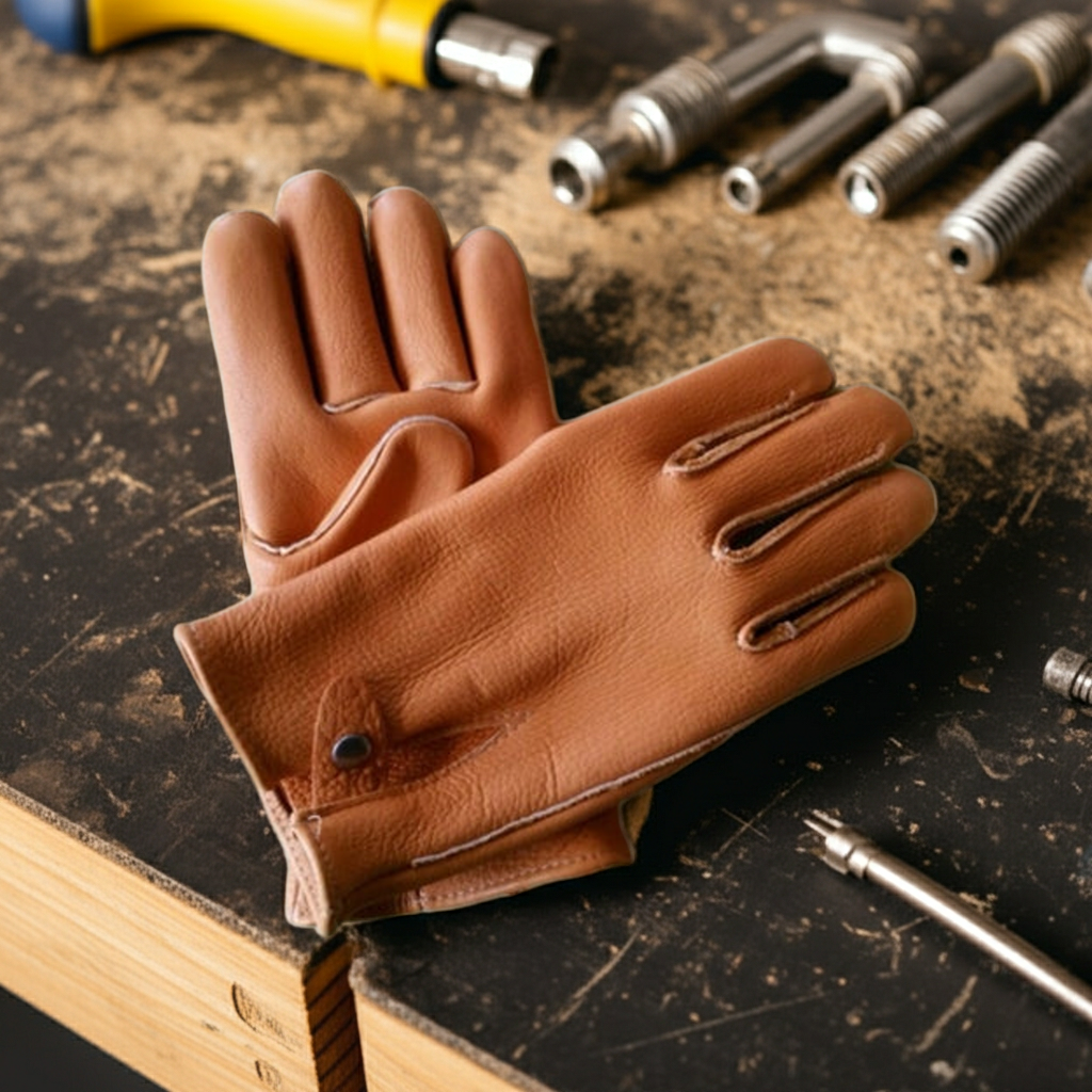 Geier Glove Men's Bison Leather Gloves 748 (10)