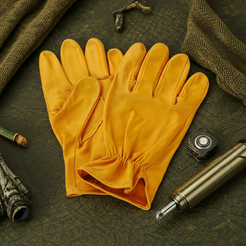Geier Gloves Goatskin Leather Work Gloves with Snap
