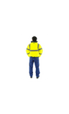 Majestic 75-1300 Hi-Vis Yellow Waterproof Bomber Jacket with Fixed Quilted Liner ANSI 3