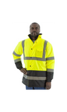 Majestic 75-1303 Hi-Vis  Waterproof Parka Quilted Lining ANSI 3 R