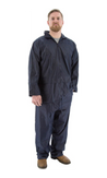 Majestic 71-2010 2-Piece Hooded Navy Rain Suit