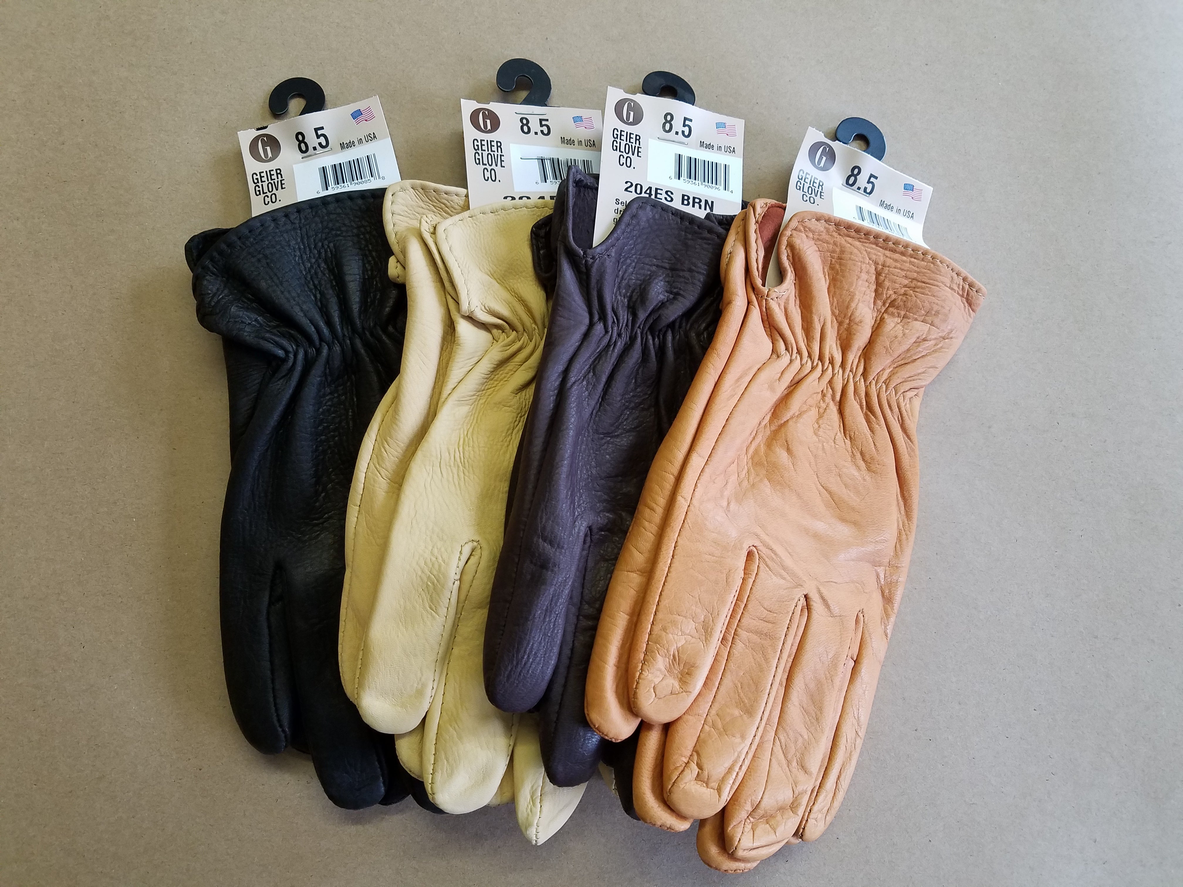 Geier Gloves 204ES Deerskin Leather Driving Gloves Made In USA Texas Good Gloves Geier Gloves 204ES Deerskin Leather Driving Gloves Made In USA Texas Good Gloves