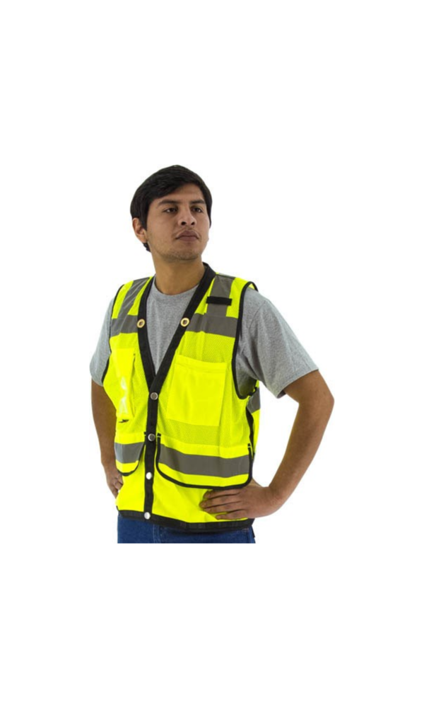 Majestic 75-3207 Hi-Vis Heavy Duty Mesh Vest, ANSI 2 R – Texas