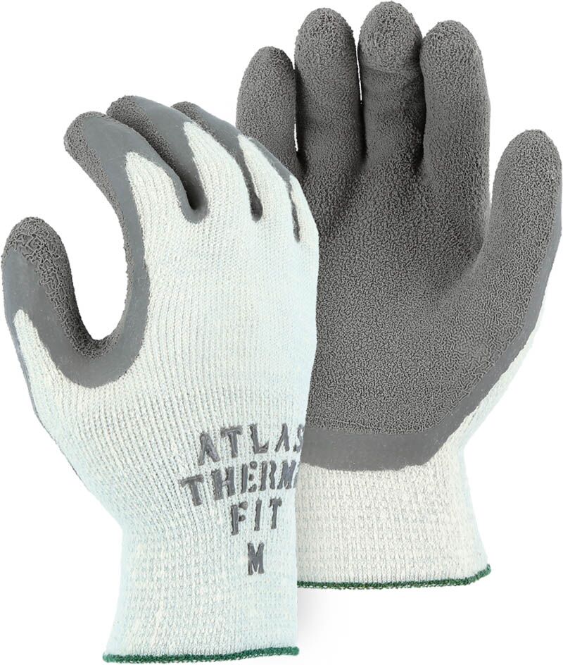 Gray Crinkle Rubber Dipped Gloves