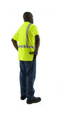 Majestic 75-5217 Hi-Vis Yellow Snag Resistant Short Sleeve Reflective Chainsaw Striping ANSI 2, R