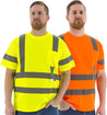 Majestic 75-5306 Hi-Vis Orange Short Sleeve Shirt ANSI 3, R
