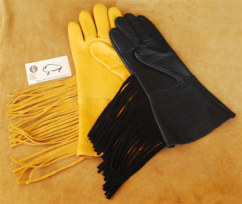 Geier Gloves 78 American Bison Leather Gauntlet Gloves (Made In USA)