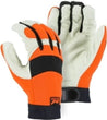 Majestic Gloves 2152 Pigskin Hi-Vis Gloves A Grade Bald Eagle (Dozen)