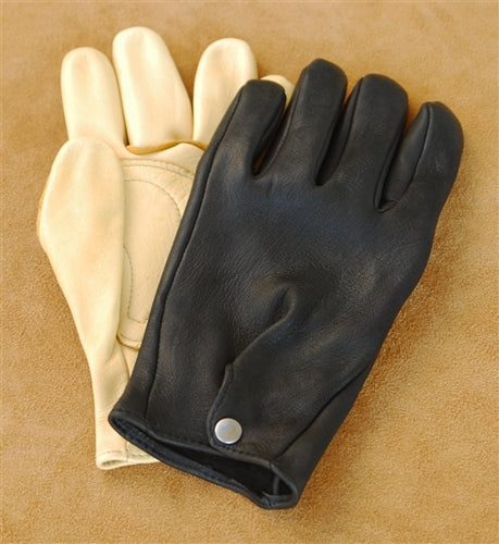 deer skin handschuhe Buy Geier Gloves 445 Elkskin Leather Medium/Heavy Weight Driving Gloves American Made In USA 10 / Black